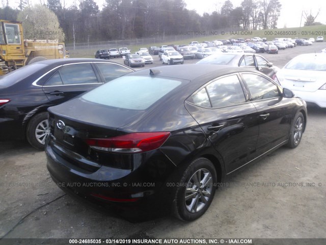 5NPD84LF4JH330777 - 2018 HYUNDAI ELANTRA SEL/VALUE/LIMITED BLACK photo 4