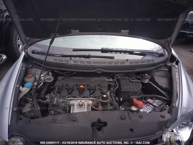 2HGFG12959H526917 - 2009 HONDA CIVIC EXL SILVER photo 10