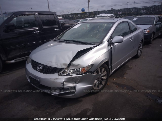 2HGFG12959H526917 - 2009 HONDA CIVIC EXL SILVER photo 2