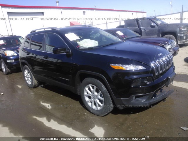 1C4PJMCS9HW637090 - 2017 JEEP CHEROKEE LATITUDE BLACK photo 1