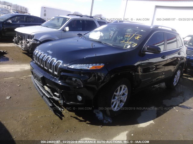 1C4PJMCS9HW637090 - 2017 JEEP CHEROKEE LATITUDE BLACK photo 2