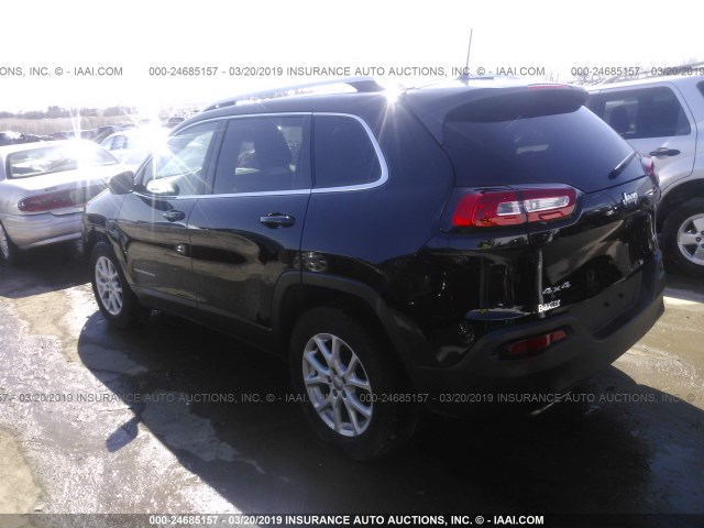 1C4PJMCS9HW637090 - 2017 JEEP CHEROKEE LATITUDE BLACK photo 3