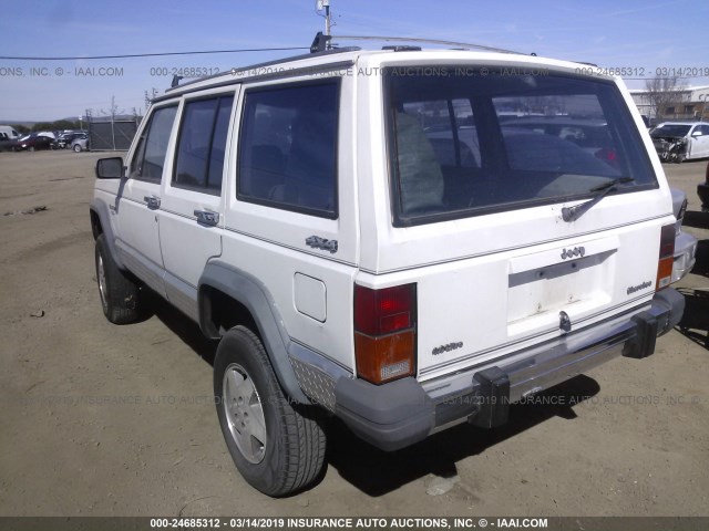 1JCMR784XJT223149 - 1988 JEEP CHEROKEE LAREDO WHITE photo 3