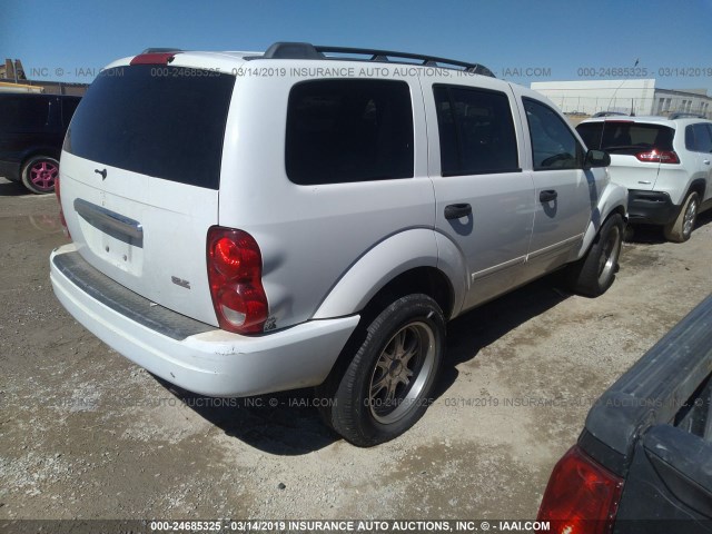 1D4HD48N24F146095 - 2004 DODGE DURANGO SLT WHITE photo 4