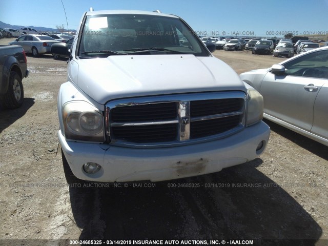 1D4HD48N24F146095 - 2004 DODGE DURANGO SLT WHITE photo 6