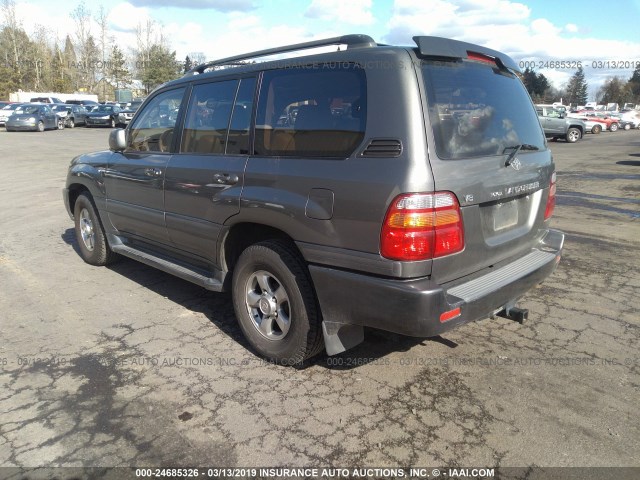 JTEHT05J412008082 - 2001 TOYOTA LAND CRUISER  GRAY photo 3