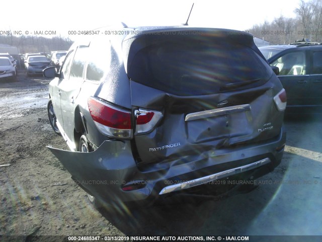 5N1AR2MM0FC719545 - 2015 NISSAN PATHFINDER S/SV/SL/PLATINUM GRAY photo 6