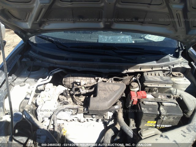 JN8AS5MT6DW022477 - 2013 NISSAN ROGUE S/SV GRAY photo 10