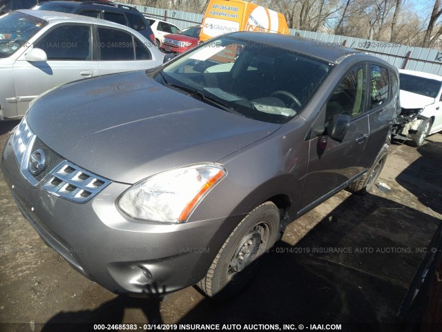 JN8AS5MT6DW022477 - 2013 NISSAN ROGUE S/SV GRAY photo 2