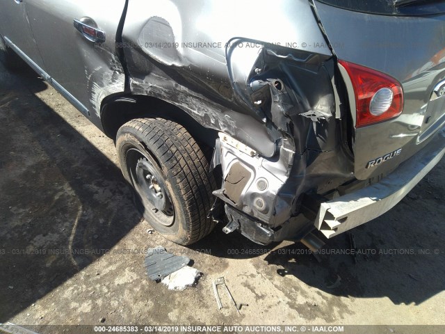 JN8AS5MT6DW022477 - 2013 NISSAN ROGUE S/SV GRAY photo 6