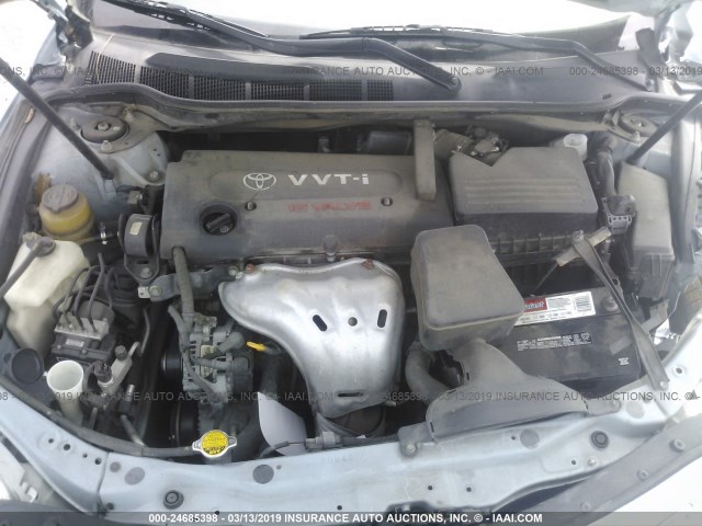 4T1BE46K68U746317 - 2008 TOYOTA CAMRY CE/LE/XLE/SE Light Blue photo 10