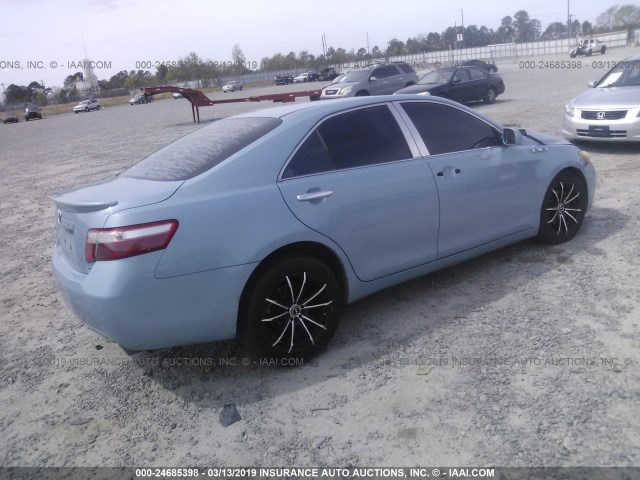 4T1BE46K68U746317 - 2008 TOYOTA CAMRY CE/LE/XLE/SE Light Blue photo 4
