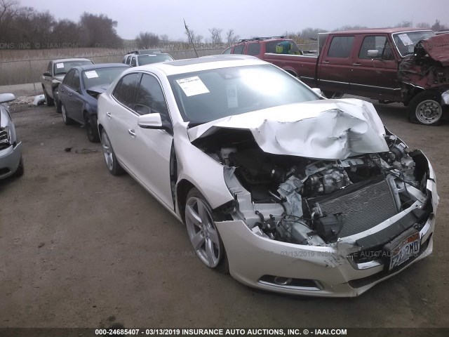 1G11J5SX1EF210547 - 2014 CHEVROLET MALIBU LTZ WHITE photo 1