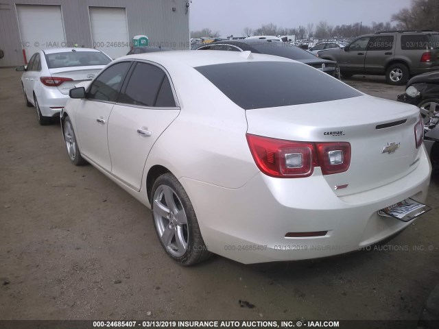 1G11J5SX1EF210547 - 2014 CHEVROLET MALIBU LTZ WHITE photo 3