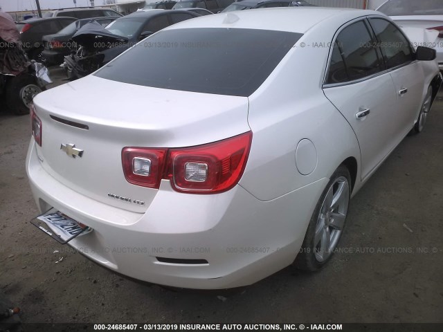 1G11J5SX1EF210547 - 2014 CHEVROLET MALIBU LTZ WHITE photo 4