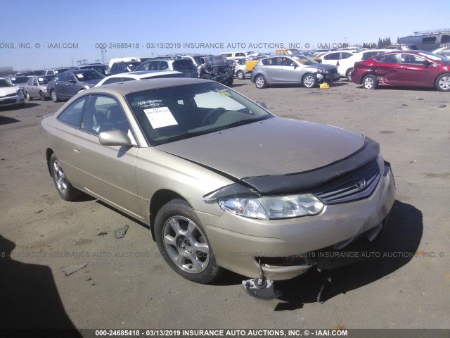 2T1CF22P12C601749 - 2002 TOYOTA CAMRY SOLARA SE/SLE GOLD photo 1