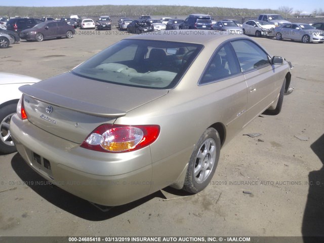 2T1CF22P12C601749 - 2002 TOYOTA CAMRY SOLARA SE/SLE GOLD photo 4