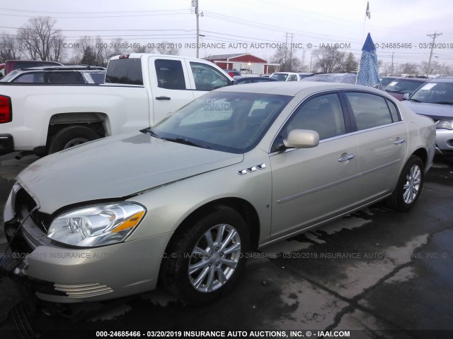 1G4HD57M29U127346 - 2009 BUICK LUCERNE CXL GOLD photo 2