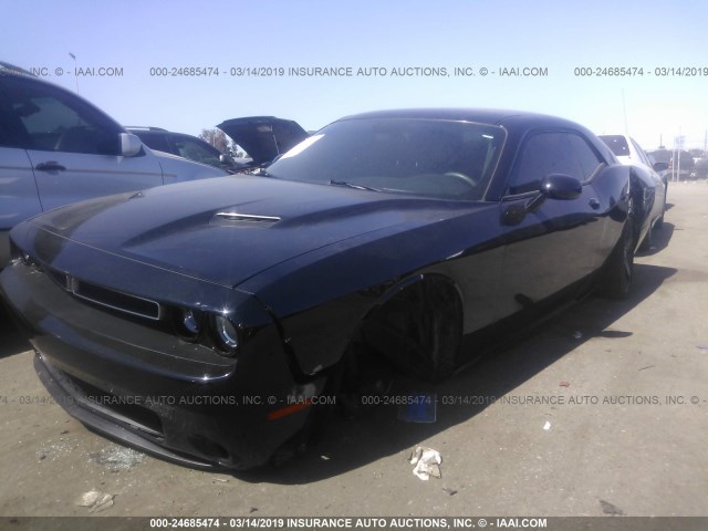 2C3CDZAG3FH850604 - 2015 DODGE CHALLENGER SXT BLACK photo 2