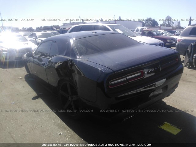 2C3CDZAG3FH850604 - 2015 DODGE CHALLENGER SXT BLACK photo 3