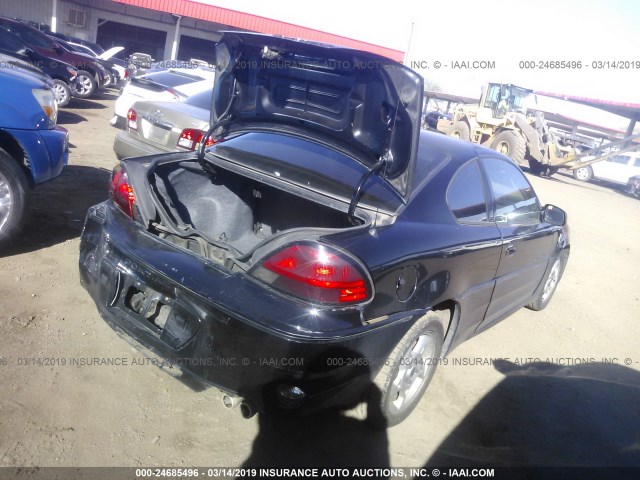 1G2NW12E92C121411 - 2002 PONTIAC GRAND AM GT BLACK photo 4