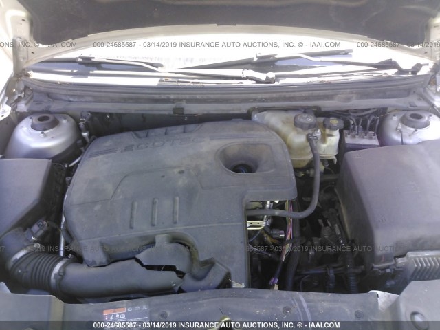 1G1ZB5E01CF108046 - 2012 CHEVROLET MALIBU LS 银色 照片 10