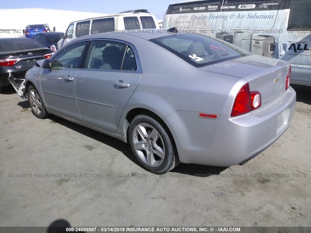 1G1ZB5E01CF108046 - 2012 CHEVROLET MALIBU LS 银色 照片 3