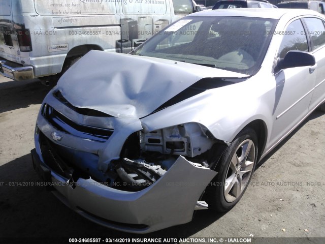 1G1ZB5E01CF108046 - 2012 CHEVROLET MALIBU LS 银色 照片 6