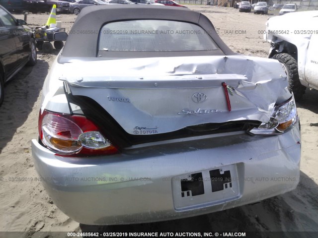 2T1FF28P83C885645 - 2003 TOYOTA CAMRY SOLARA SE/SLE ვერცხლისფერი ფოტო 6