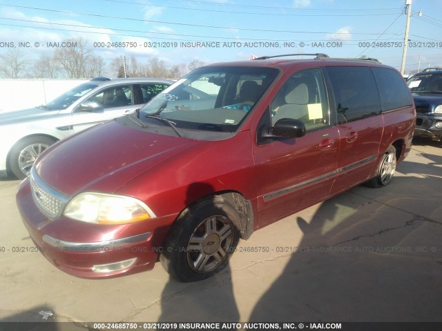 2FMZA52422BB75753 - 2002 FORD WINDSTAR SE RED photo 2