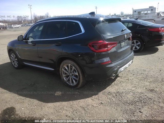 5UXTR9C55JLC72995 - 2018 BMW X3 XDRIVEM40I BLACK photo 3