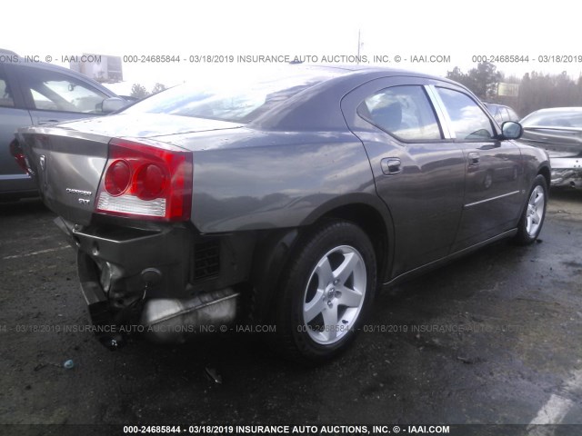 2B3CA3CV3AH152534 - 2010 DODGE CHARGER SXT GRAY photo 4