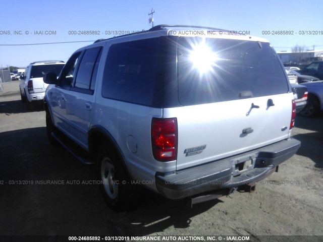 1FMPU16L4YLA95601 - 2000 FORD EXPEDITION XLT SILVER photo 3