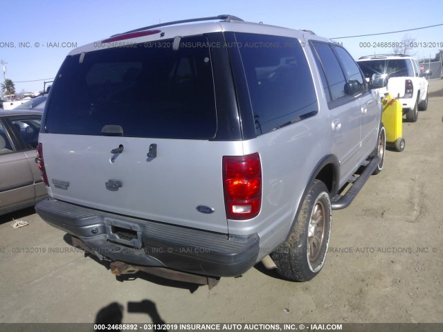 1FMPU16L4YLA95601 - 2000 FORD EXPEDITION XLT SILVER photo 4