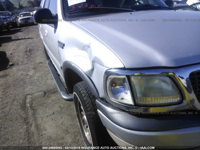 1FMPU16L4YLA95601 - 2000 FORD EXPEDITION XLT SILVER photo 6