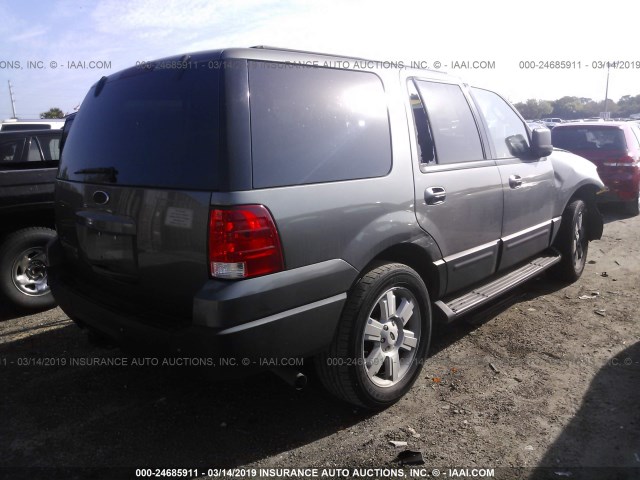 1FMPU15L14LB36651 - 2004 FORD EXPEDITION XLT GRAY photo 4