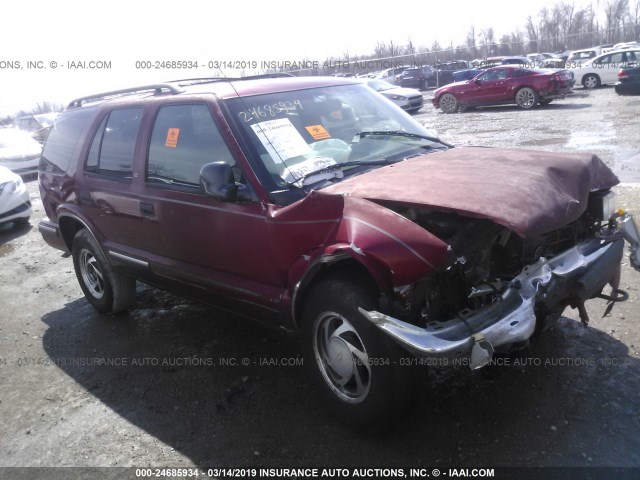 1GNDT13W9W2151969 - 1998 CHEVROLET BLAZER RED photo 1