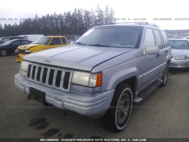 1J4GZ78Y1VC772272 - 1997 JEEP GRAND CHEROKEE LIMITED/ORVIS GRAY photo 2