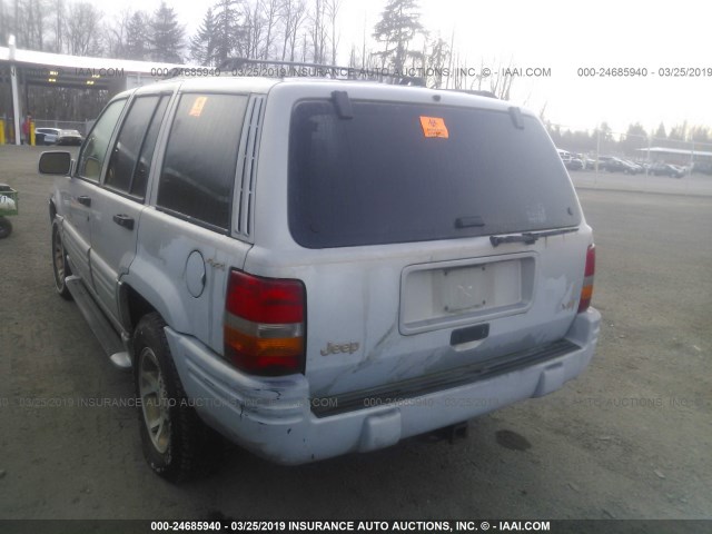 1J4GZ78Y1VC772272 - 1997 JEEP GRAND CHEROKEE LIMITED/ORVIS GRAY photo 3