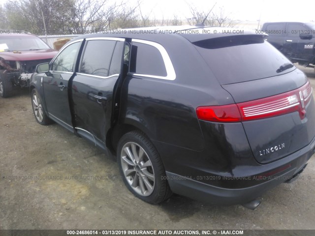 2LMHJ5AT3ABJ06268 - 2010 LINCOLN MKT BLACK photo 3