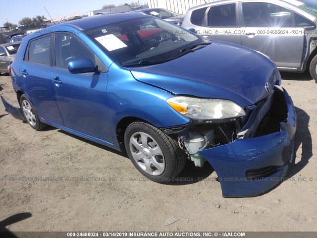 2T1KU40E59C173516 - 2009 TOYOTA COROLLA MATRIX  BLUE photo 1