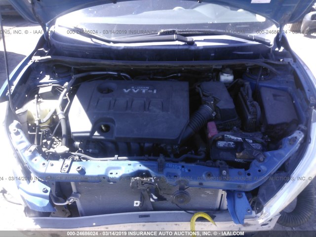 2T1KU40E59C173516 - 2009 TOYOTA COROLLA MATRIX  BLUE photo 10