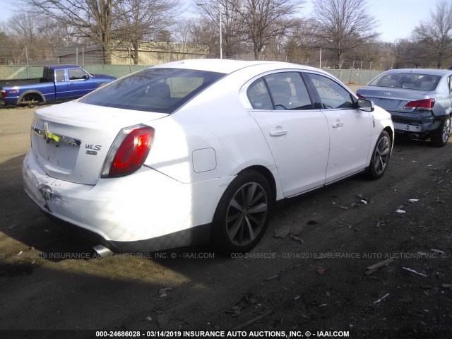 1LNHM94R29G630607 - 2009 LINCOLN MKS WHITE photo 4