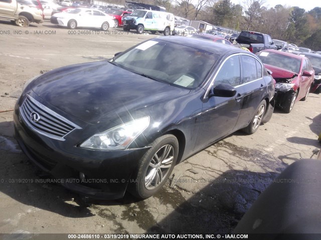 JN1DV6AP7BM604340 - 2011 INFINITI G25 JOURNEY BLACK photo 2