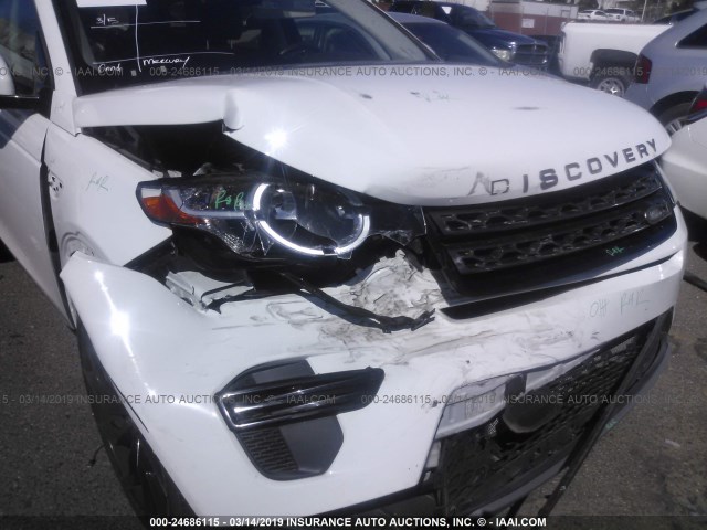 SALCP2BG0HH663489 - 2017 LAND ROVER DISCOVERY SPORT SE WHITE photo 6