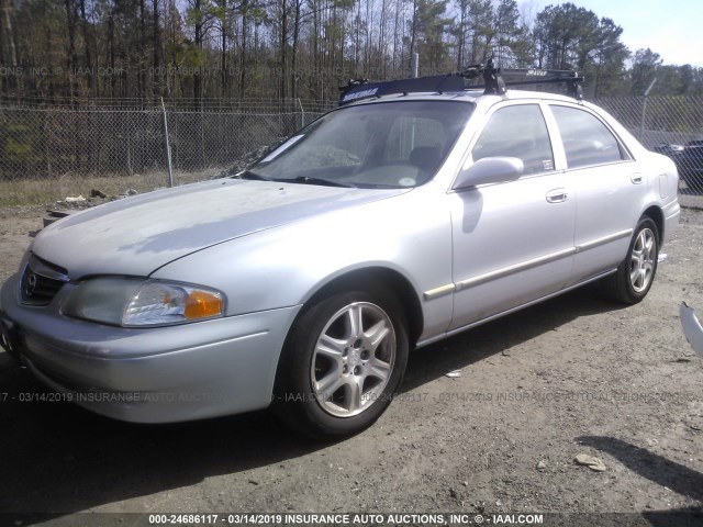 1YVGF22DX25263671 - 2002 MAZDA 626 ES/LX SILVER photo 2