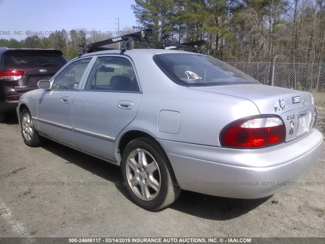 1YVGF22DX25263671 - 2002 MAZDA 626 ES/LX SILVER photo 3