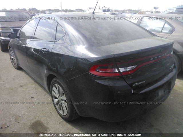 1C3CDFDH2ED699754 - 2014 DODGE DART SE AERO BLACK photo 3