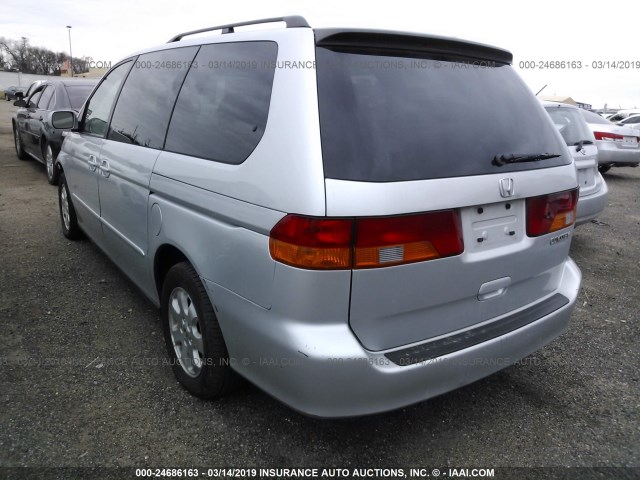 5FNRL18744B097815 - 2004 HONDA ODYSSEY EXL SILVER photo 3