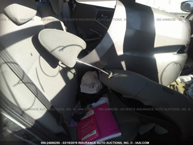 KMHCT4AE0EU744635 - 2014 HYUNDAI ACCENT GLS/GS GRAY photo 8